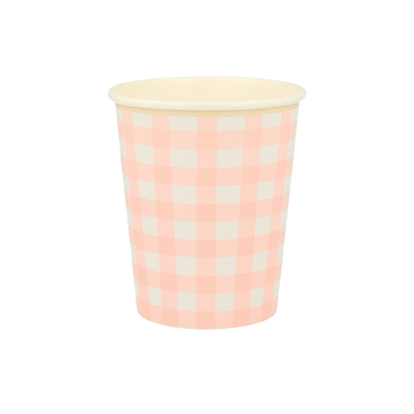 Gingham Cups