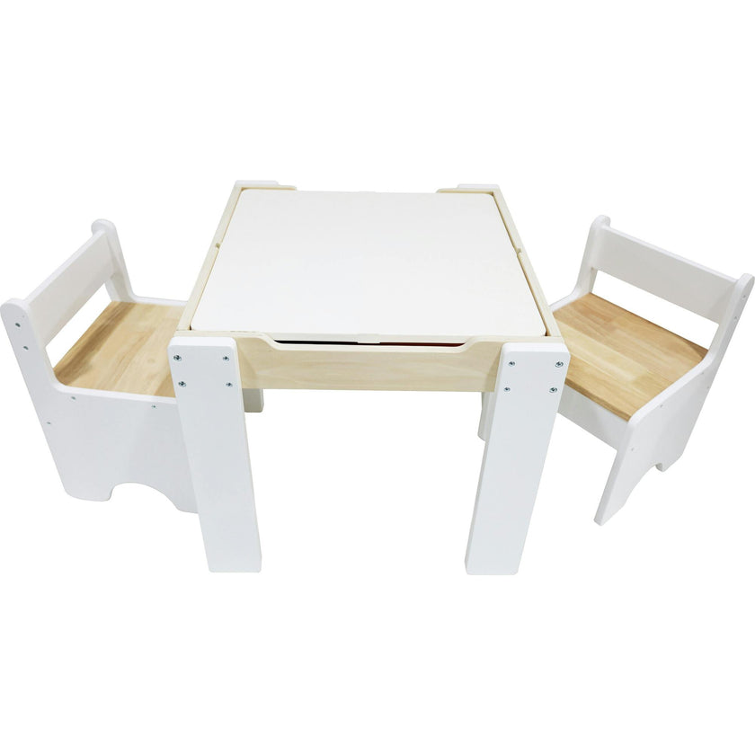 Multi-Activity Table with Reversible Tabletop & Chairs Set