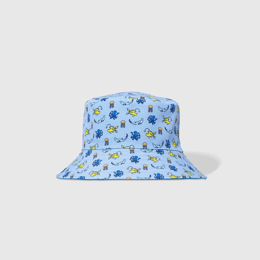 Reversible Glow-in-the-Dark Bucket Hat – Sea Critters