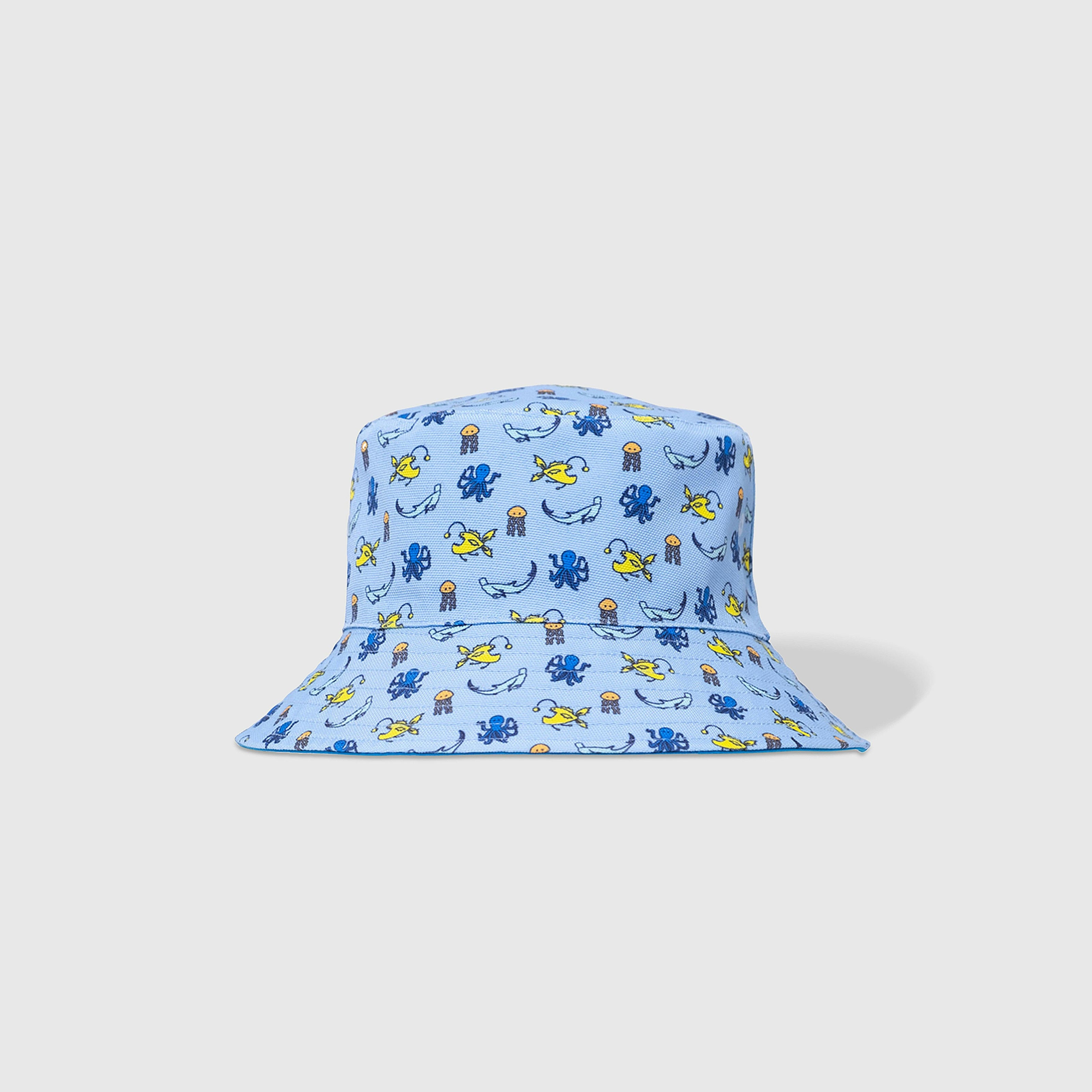 Reversible Glow-in-the-Dark Bucket Hat – Sea Critters