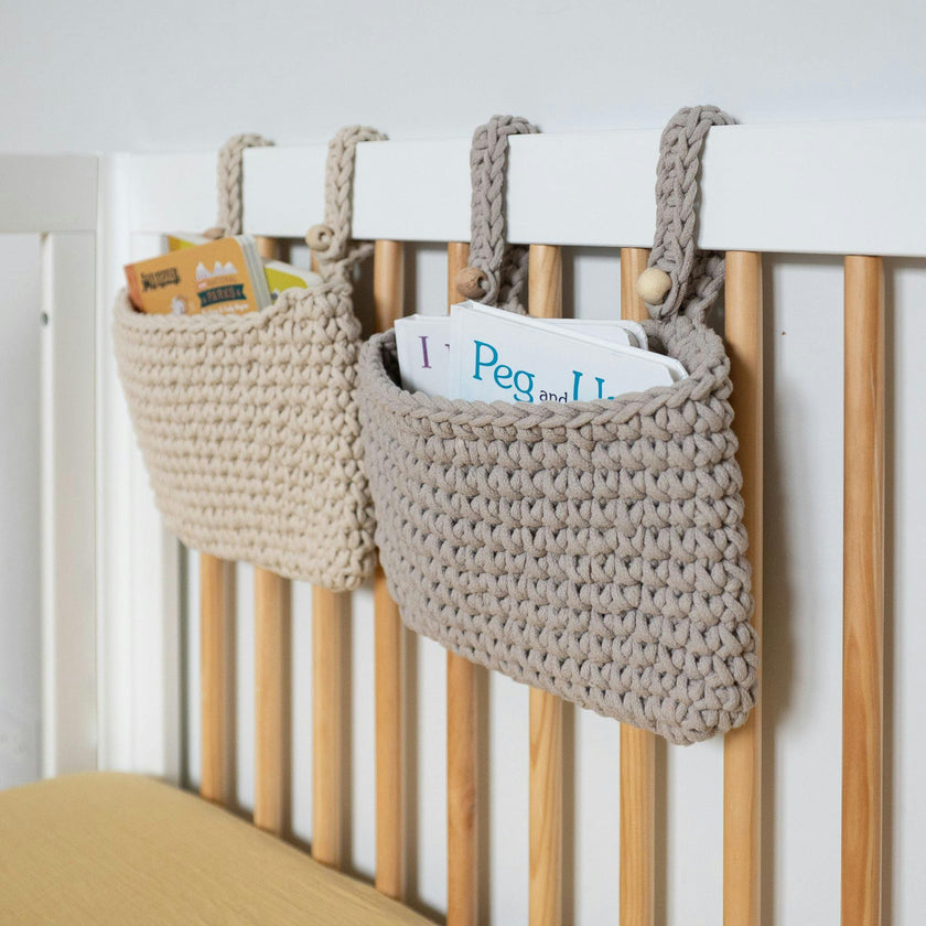 Charlie Farmhouse Hanging Storage Bin Trio