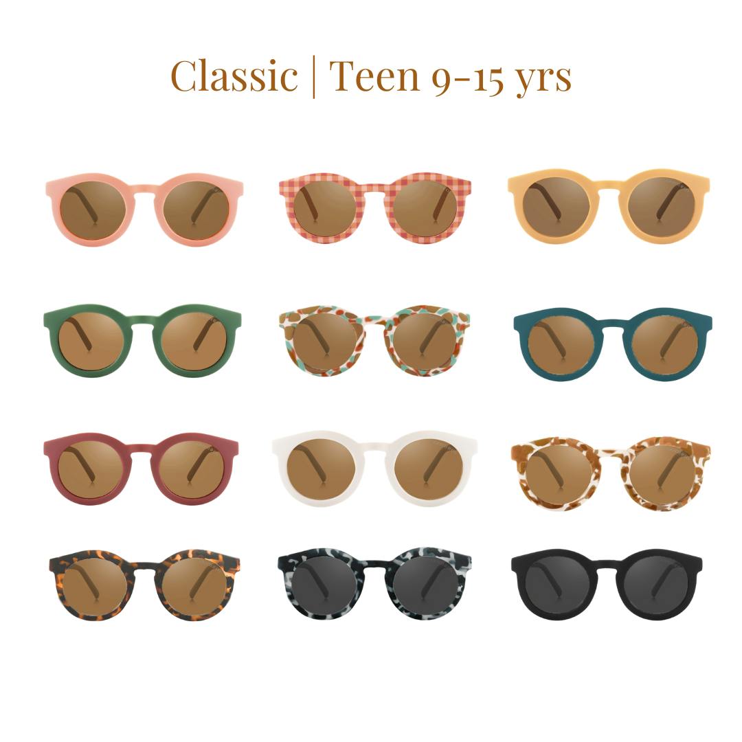 Classic | Sustainable Sunglasses | Plant-Based Bendable Polarized - Teen | 9-14 Y | Desert Teal