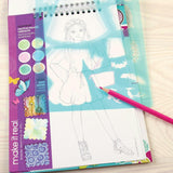 Fashion Design Sketchbook: Blooming Creativity - Includes 90 Stickers & Stencils