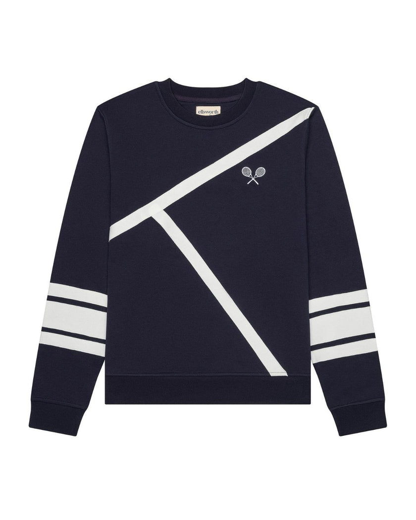 Elle Sweatshirt - Tennis Lines