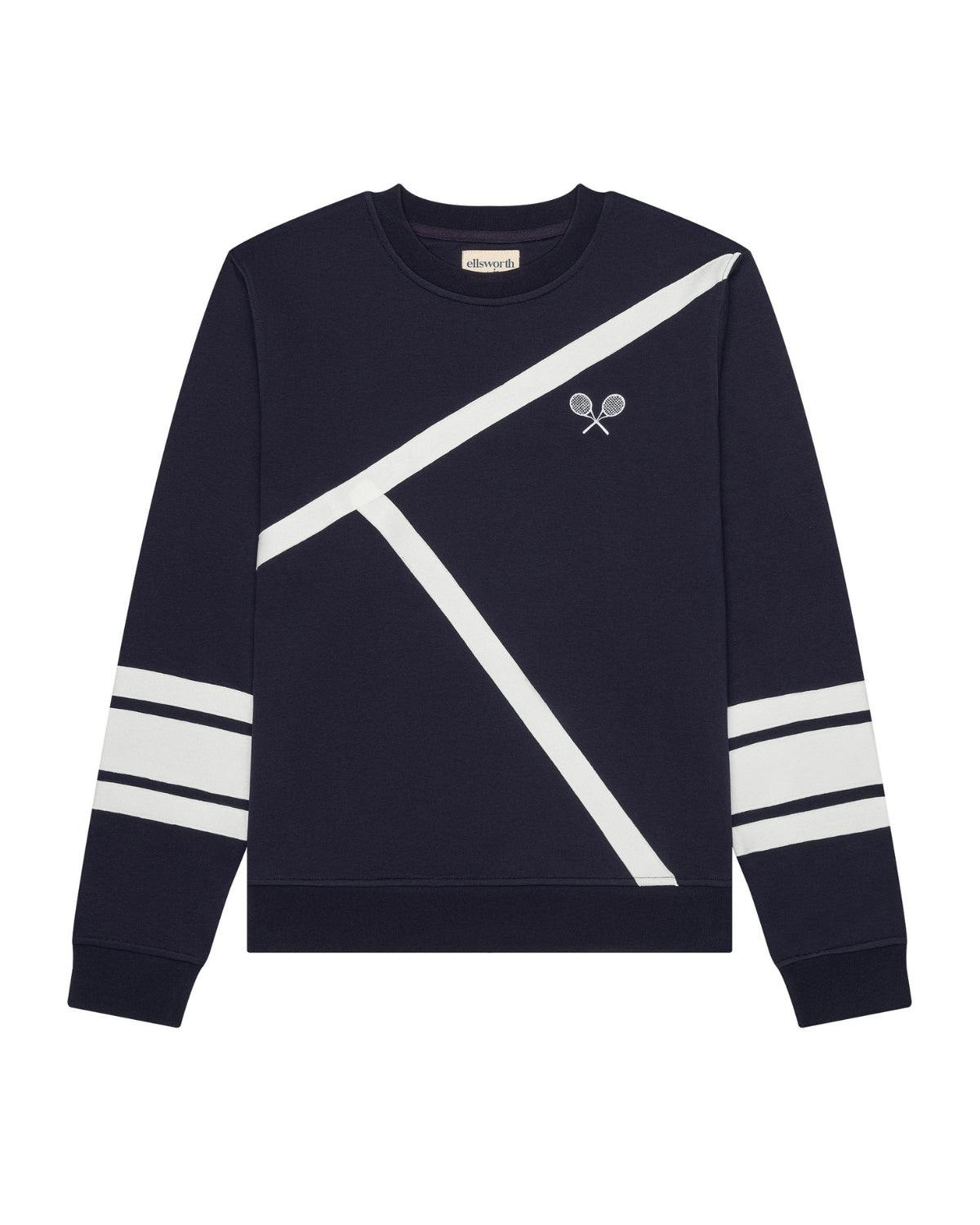Elle Sweatshirt - Tennis Lines
