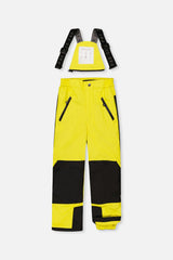 Two Piece Play Snowsuit Green Yellow And Blue Checkerboard With Yellow Pants