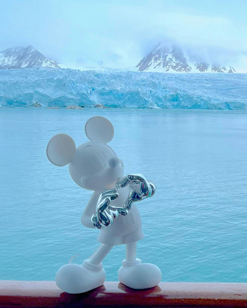 Mickey WITH LOVE White & Silver 12in