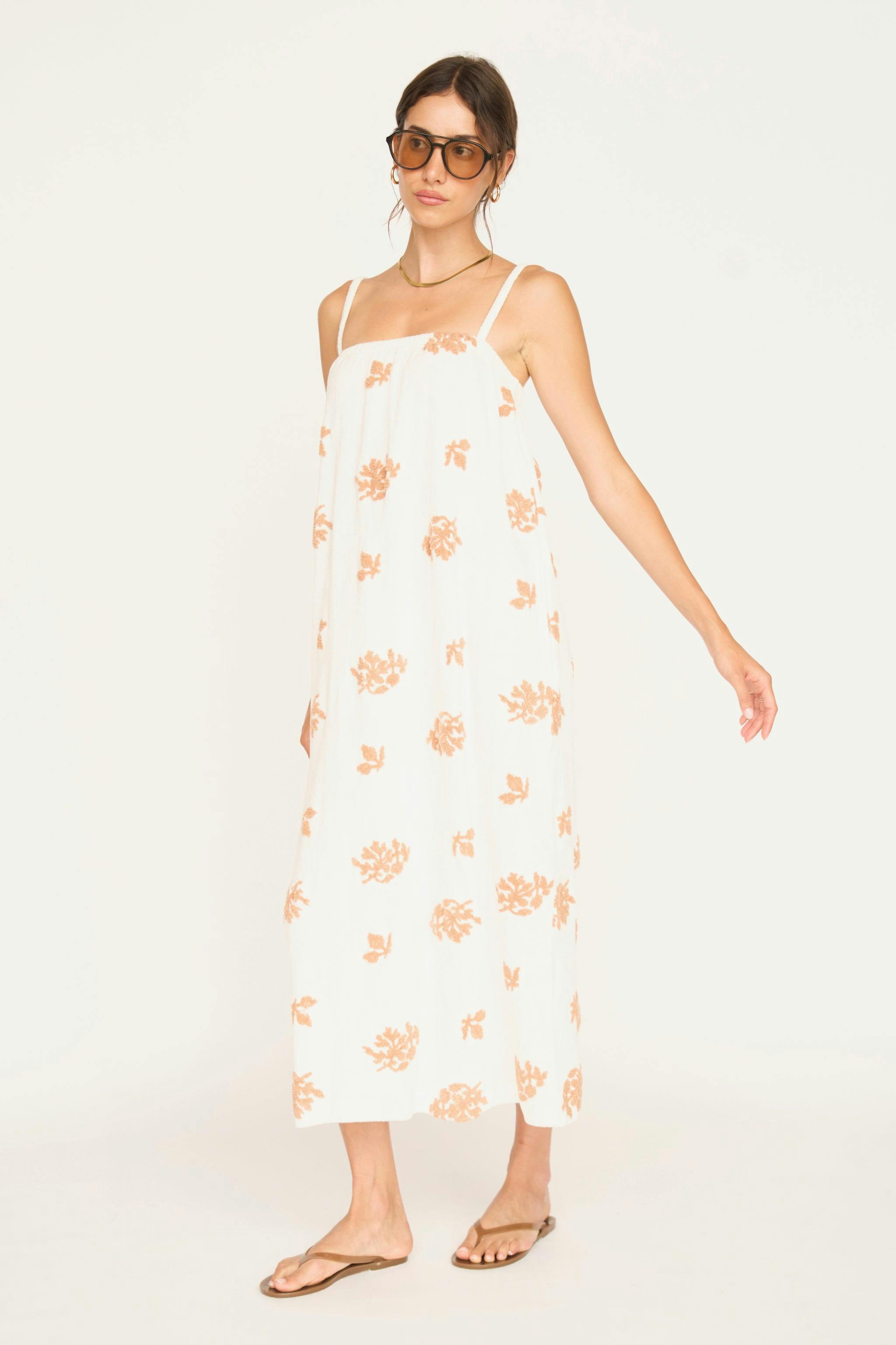 Brisbane Terry Dress in Mesa Fig