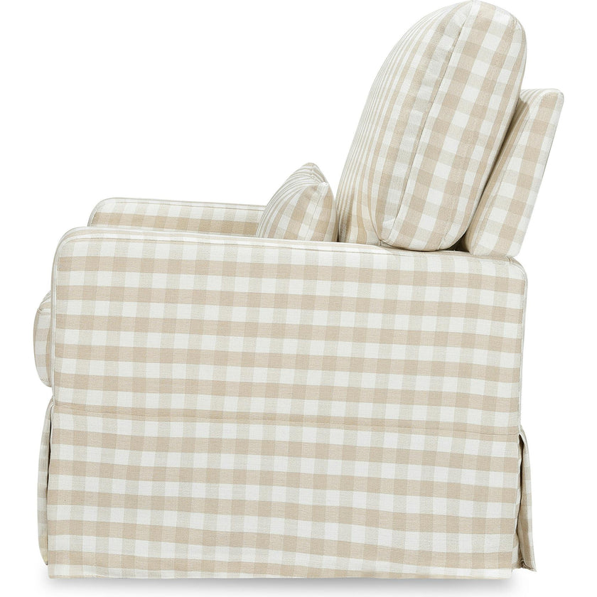 Crawford Pillowback Comfort Swivel Glider