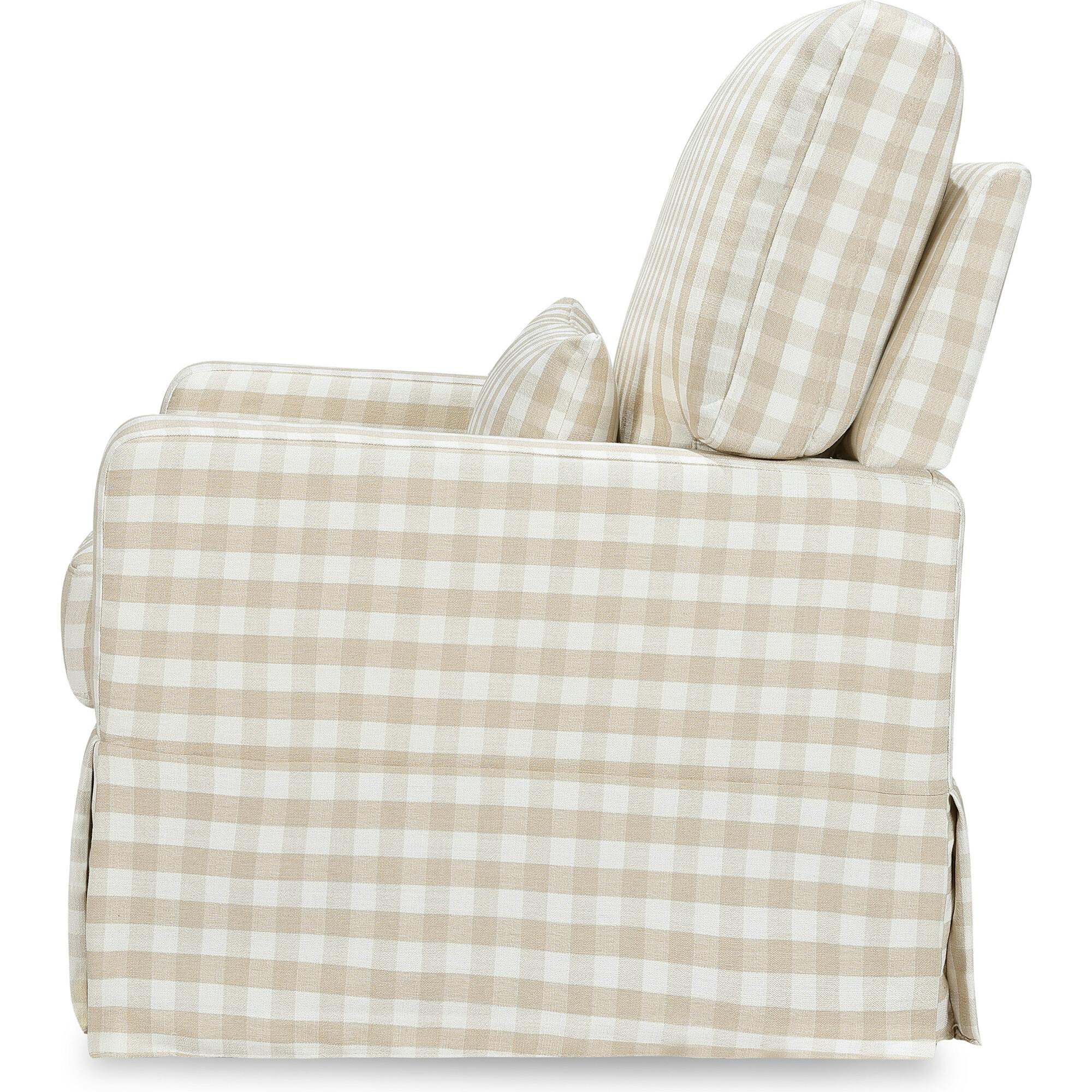 Crawford Pillowback Comfort Swivel Glider