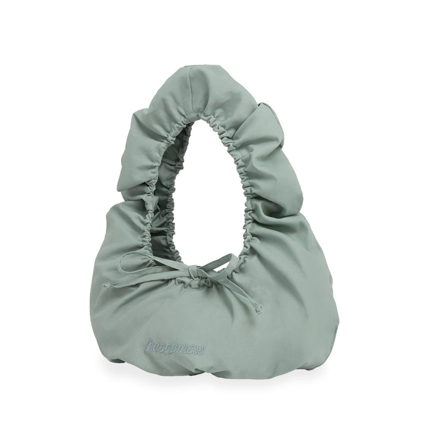 scrunchie bag - dusty blue