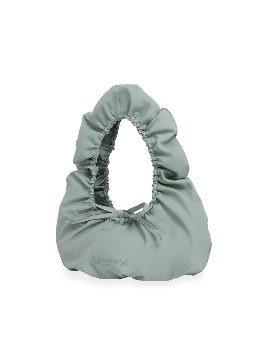 scrunchie bag - dusty blue
