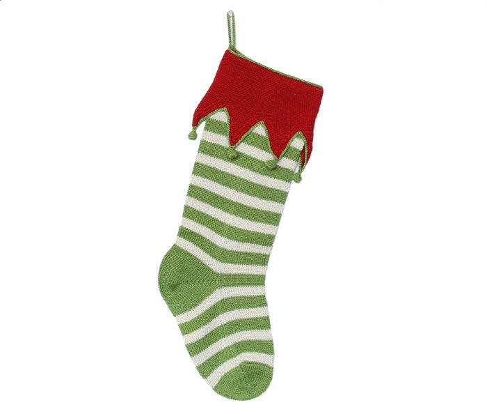 Elf Cuff Stripe Stocking