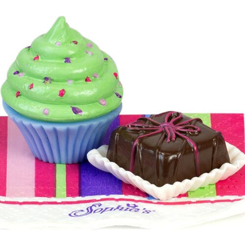 Sophia’s 12-Piece Cupcakes & Petit Fours Dessert Set for 18" Dolls, Multi