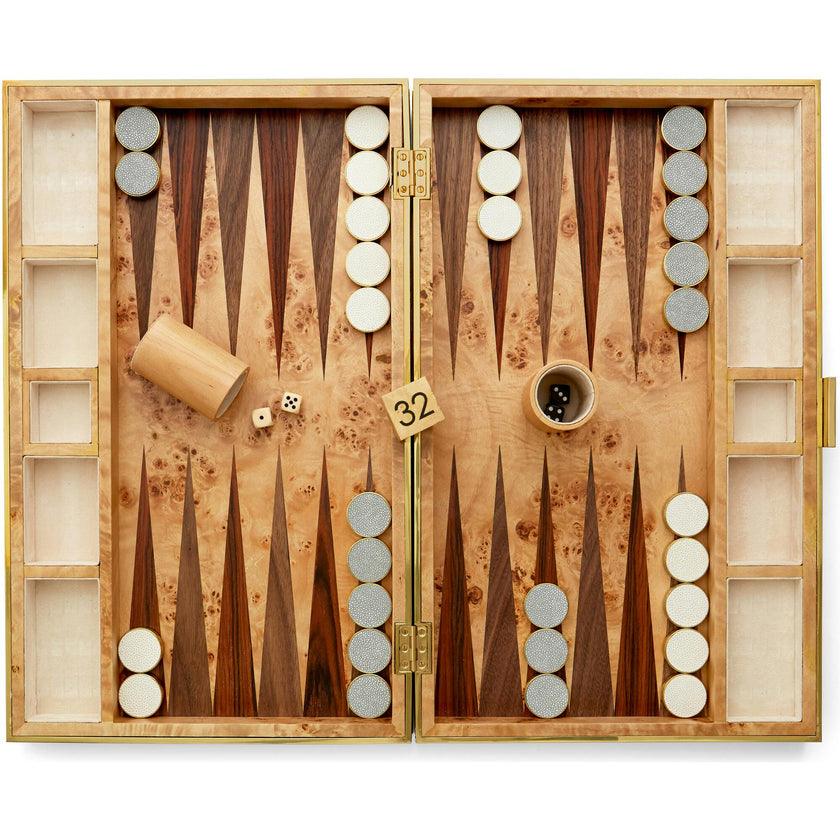 Shagreen Backgammon Set