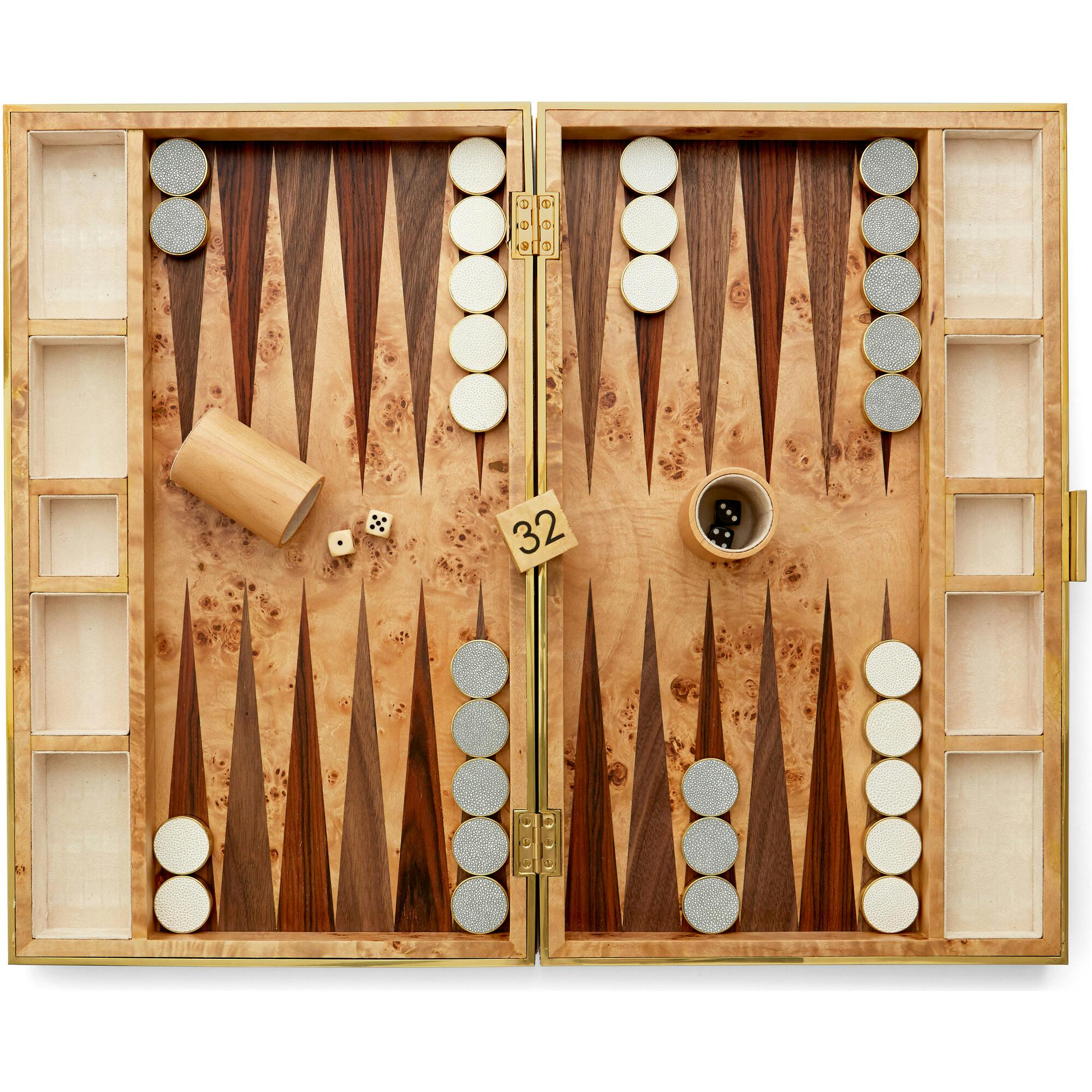Shagreen Backgammon Set