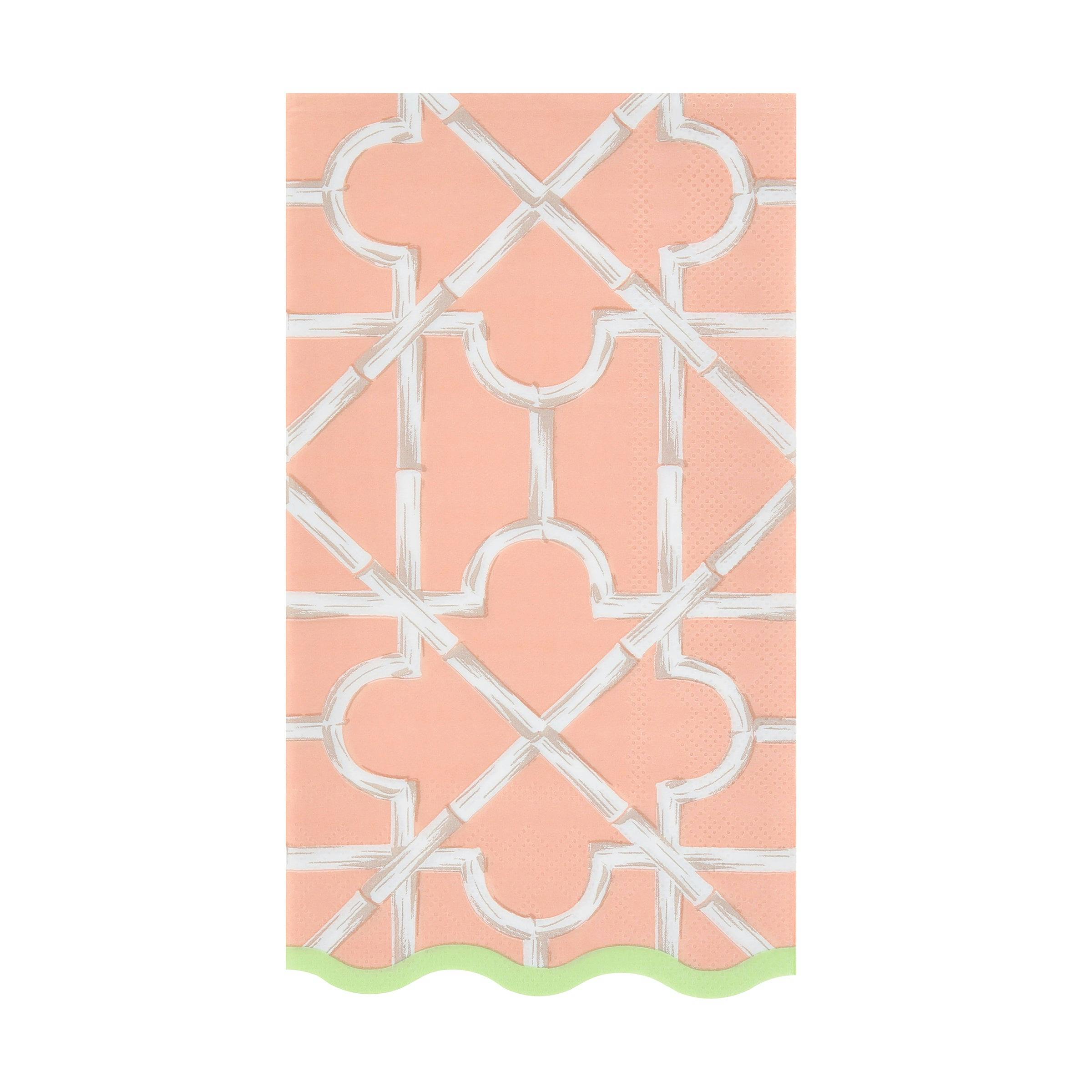 Bamboo Pattern Guest Towels