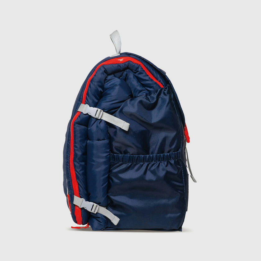 Sleep-N-Pack™ – Big Kid Size | NASA Official Logo & Patches | 2-in-1 Backpack & Sleeping Bag with Cozy Fleece Liner - NAVY