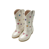 Pastel Ombre Hearts Cowgirl Boots