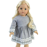 18'' Doll Fair Isle Dress