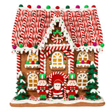 Kurt Adler 14-Inch Battery Operated Candy Stripe Gingerbread House