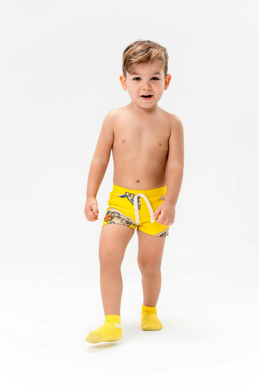 Sand Castle Graphic Cotton Shorts