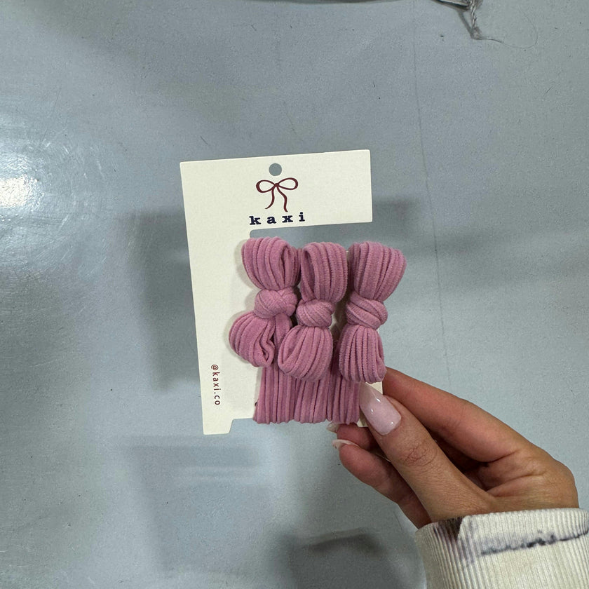 BOW SLICK BACK PONYTAILS (PACK OF 3)