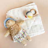 Beach Swaddle and Teether Set - Beach Ball