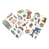 Tattoo-Palooza Glow in the Dark Temporary Tattoos - Bright & Funny - 3 Sheets