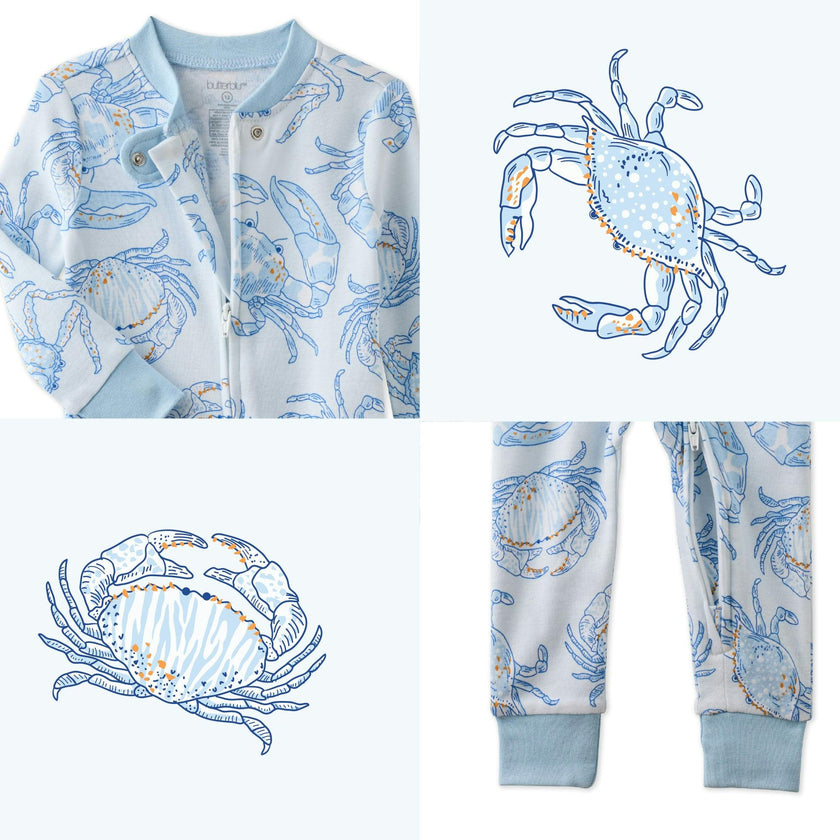 SHAWN Snug-fit Footless Baby Pajamas for Boys & Girls