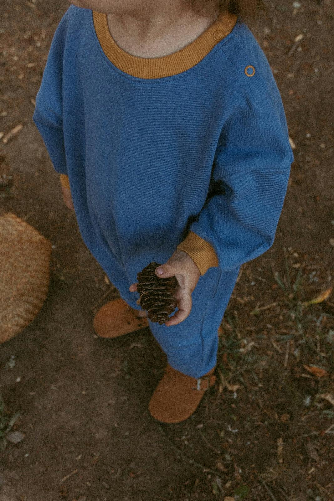 Marlowe Jumpsuit in Stone Blue