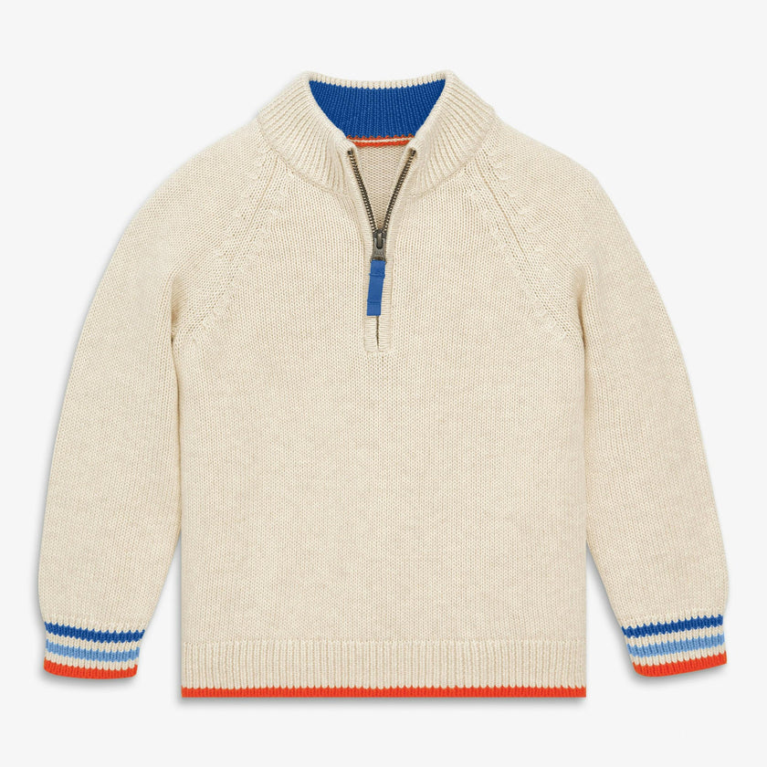 Kids quarter zip sweater