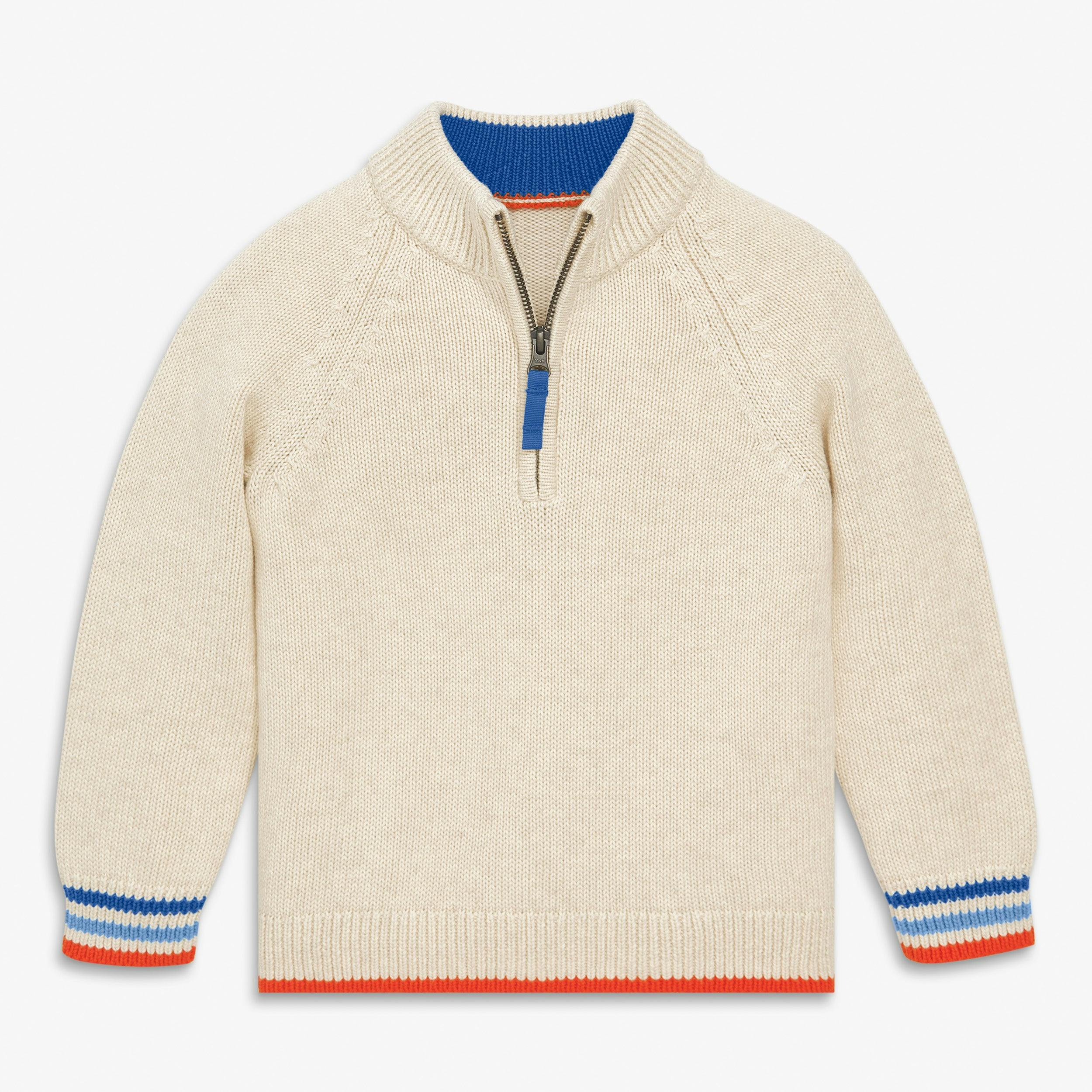 Kids quarter zip sweater