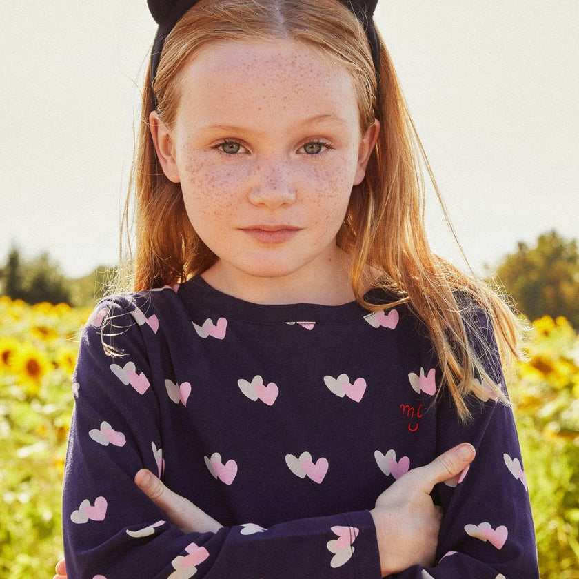 Recycled Cotton Hearts Kid T-Shirt