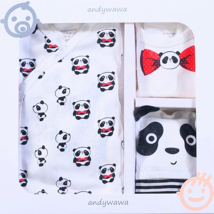 Ecru 5 PC Panda Print Homecoming Set