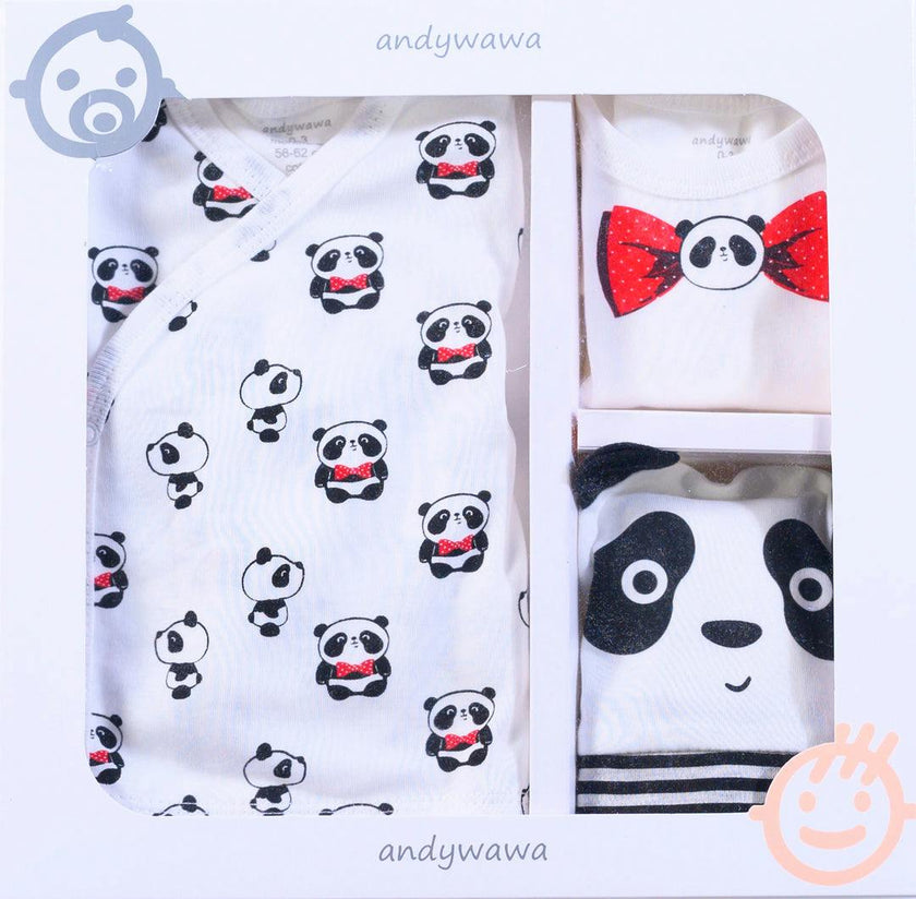 Ecru 5 PC Panda Print Homecoming Set