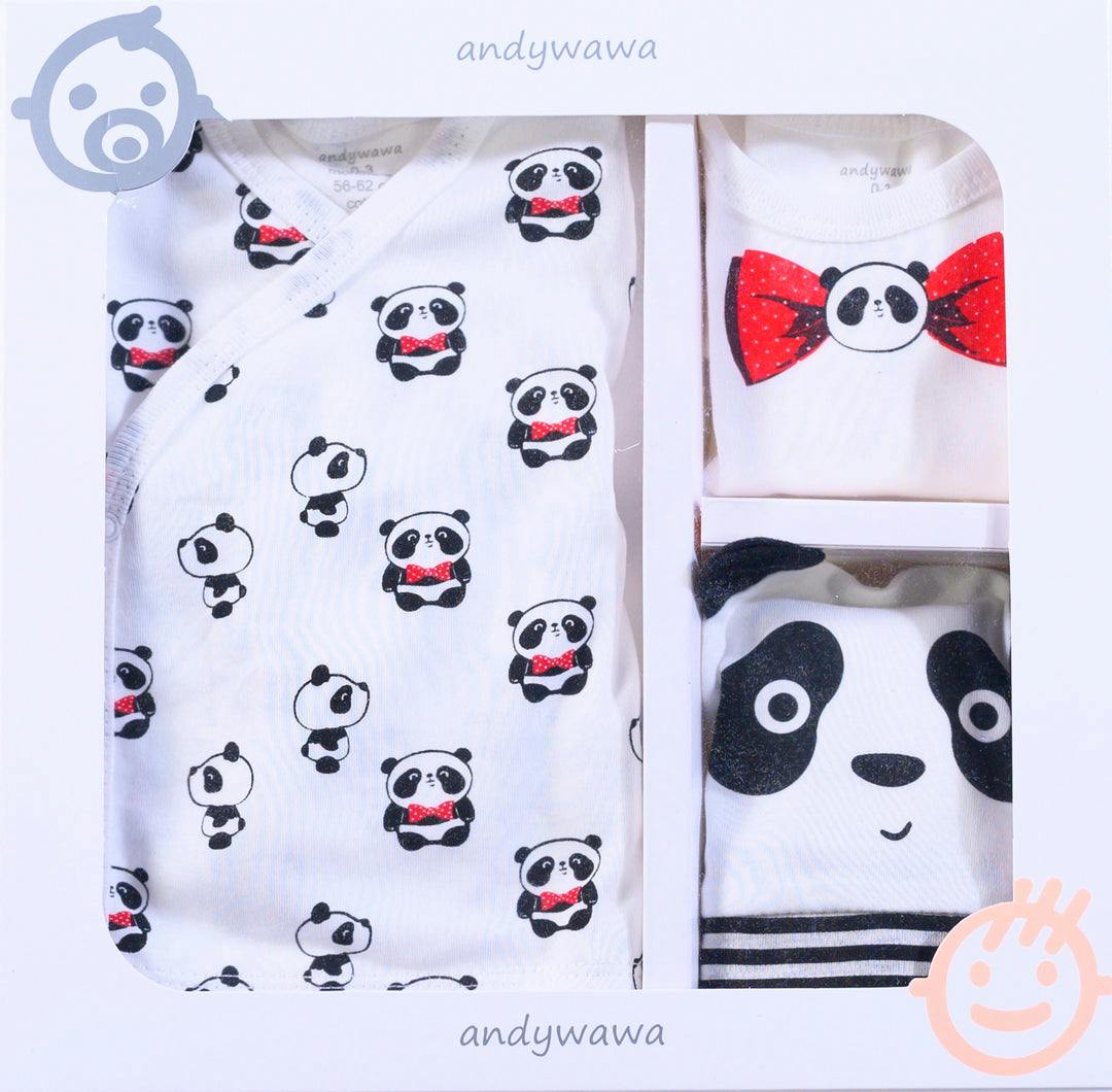 Ecru 5 PC Panda Print Homecoming Set