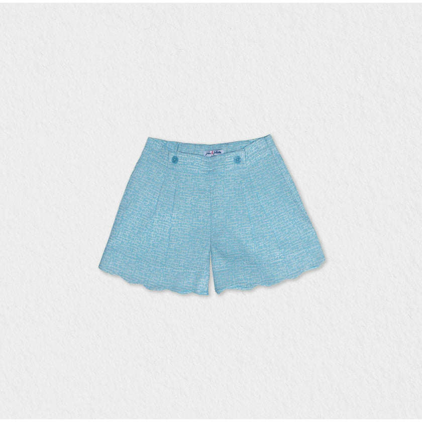 Caissy Girl Shorts Jacquard, Sky Blue Tile