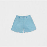 Caissy Girl Shorts Jacquard, Sky Blue Tile