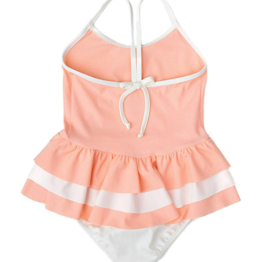Amelia one piece in peach pink and ivory