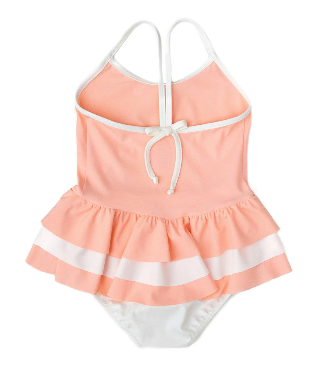 Amelia one piece in peach pink and ivory