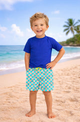 Dylan Boys Retro Smiley Print Board Shorts