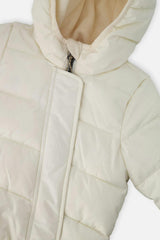 Baby Cloud One Piece Snowsuit Adapted For Car Seats Off White