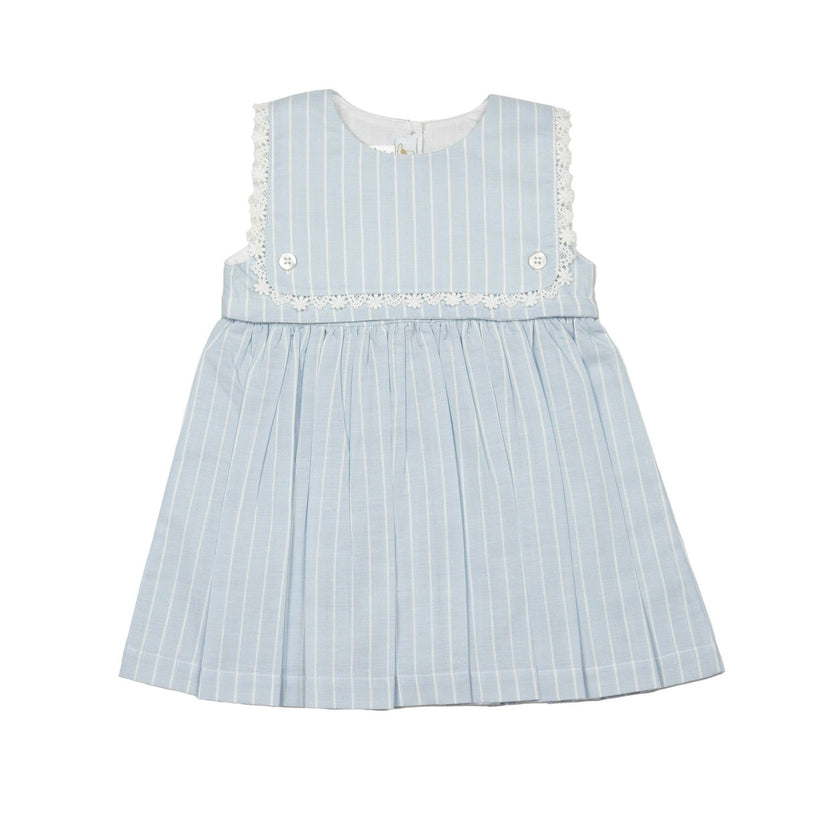 Colette Dress - Lt.Blue Striped