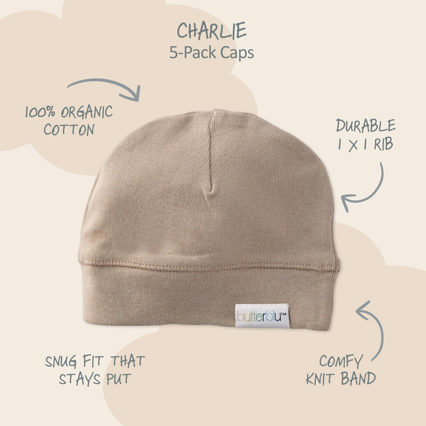 CHARLIE 5-Pack Baby Hats