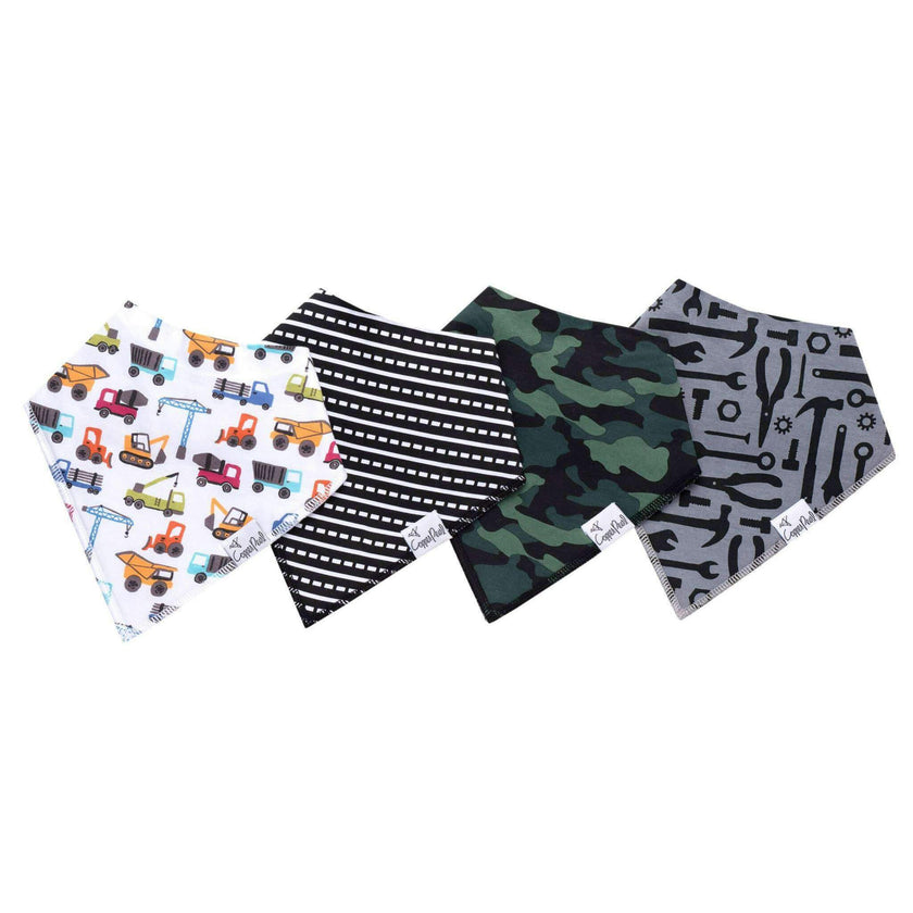 4 Pack Baby Bandana Bibs - Diesel