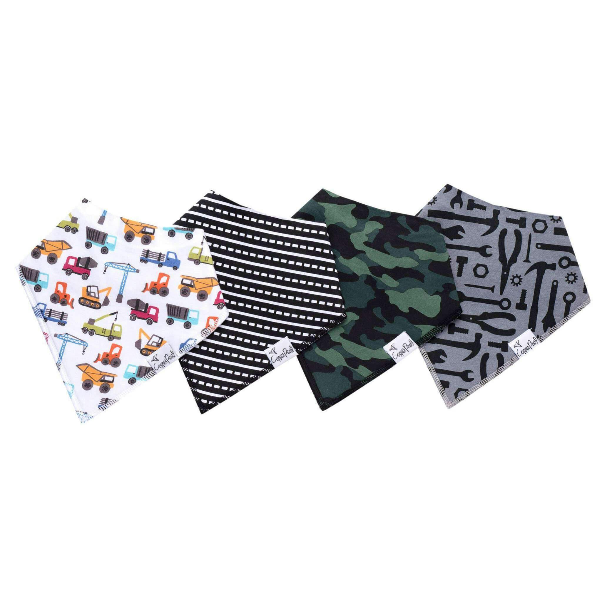 4 Pack Baby Bandana Bibs - Diesel