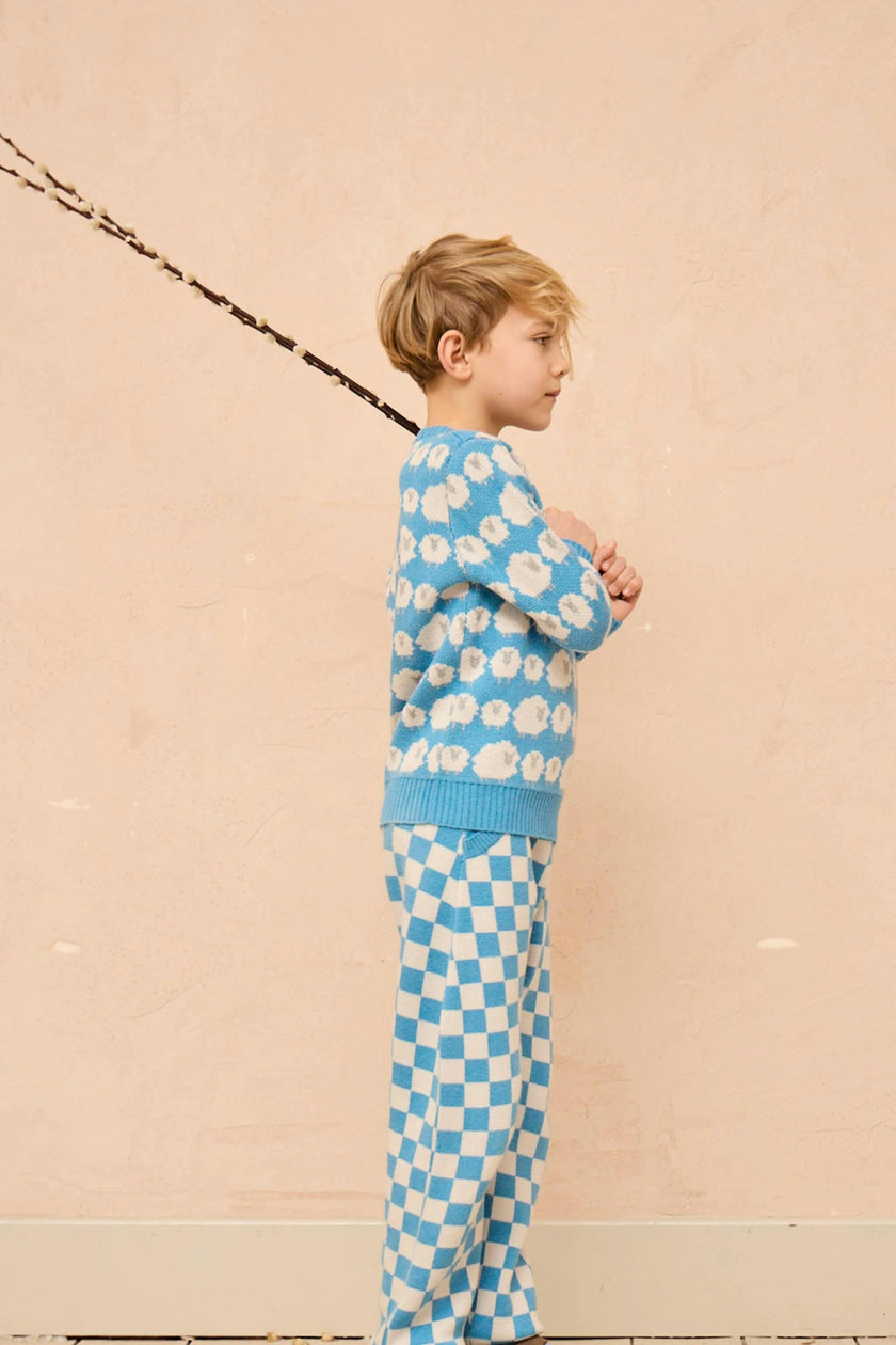 Flock of Sheep Jumper | Iceland Blue