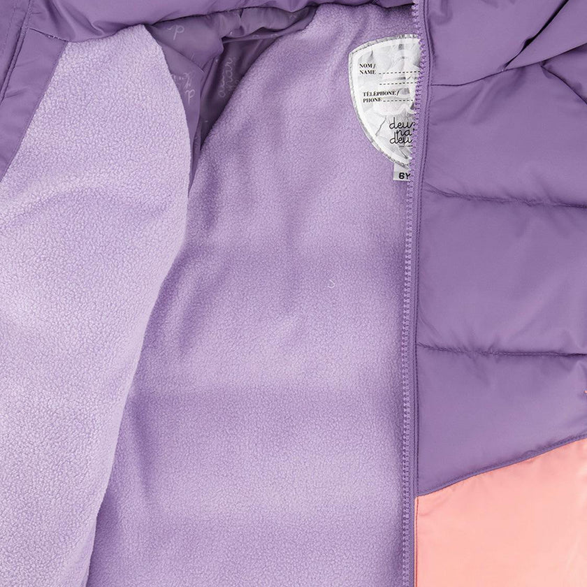 Color-Block Winter Jacket Violet