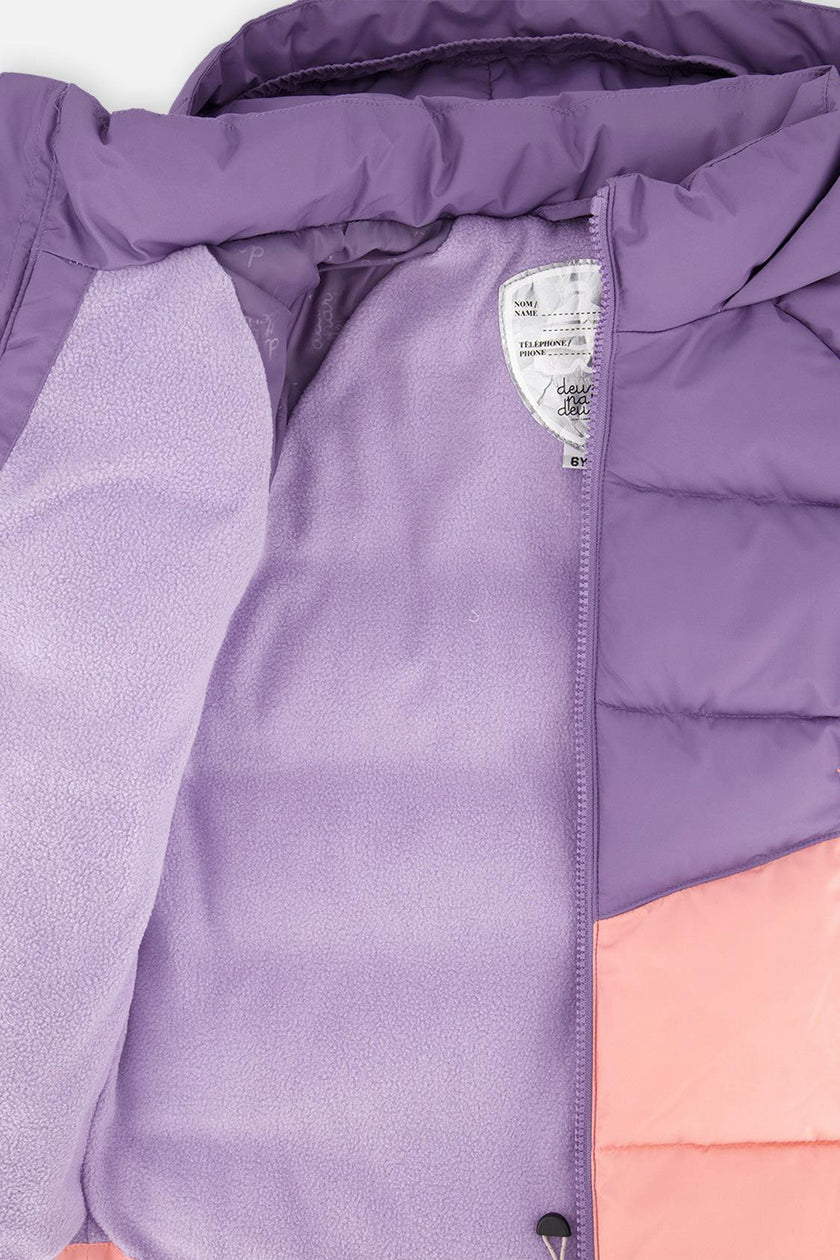 Color-Block Winter Jacket Violet